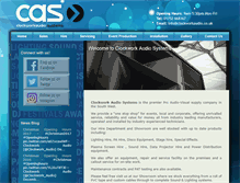 Tablet Screenshot of clockworkaudio.co.uk